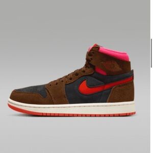 Nike Air Jordan High Top Sneakers - Brown/Red